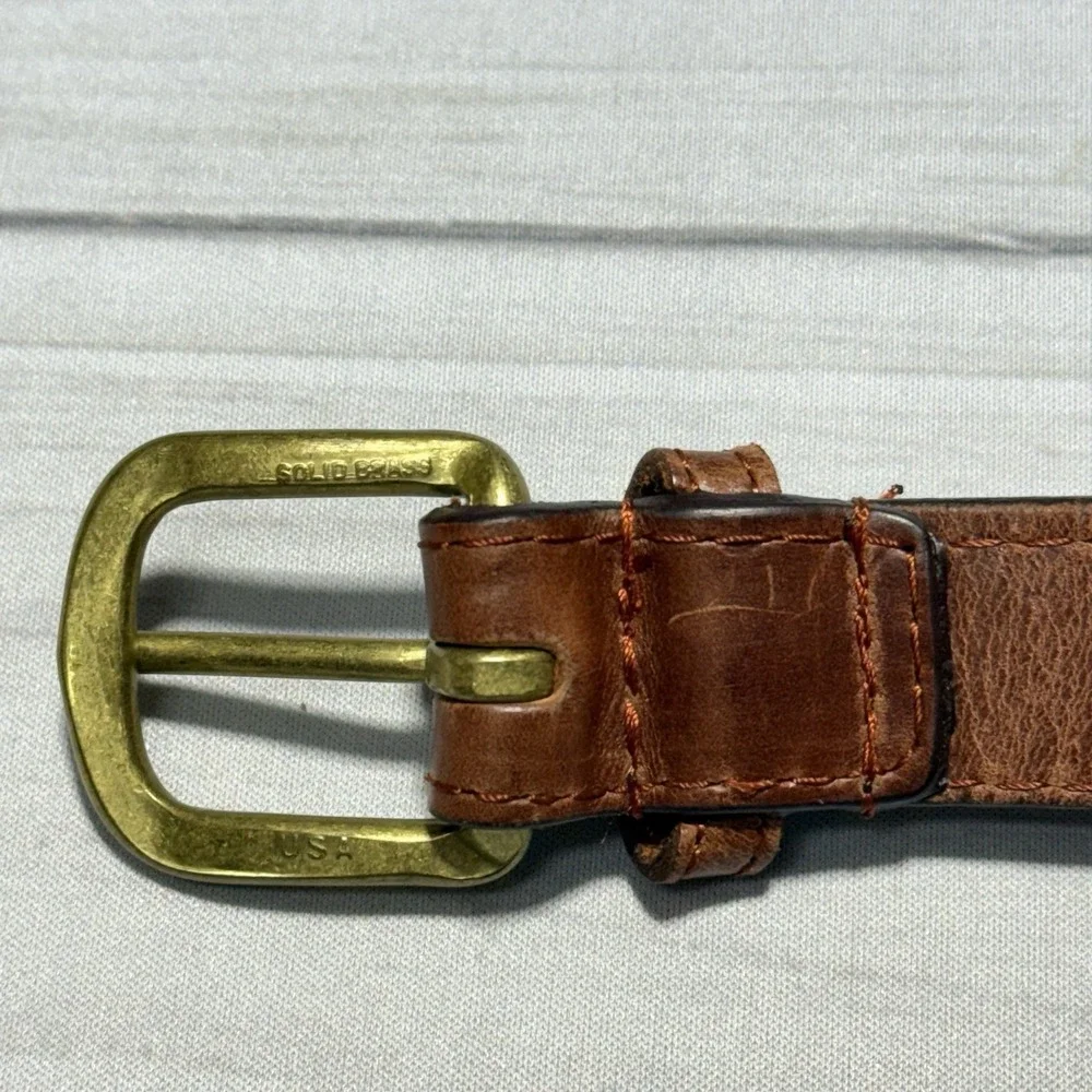 Smathers & Branson Belt Mens 46 Leather Needlepoint Boys & Girls Club of America